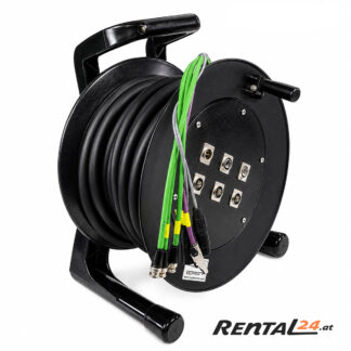 Multicore-Kabeltrommel 22m (3x HD-SDI, 2x XLR, 1x CAT)