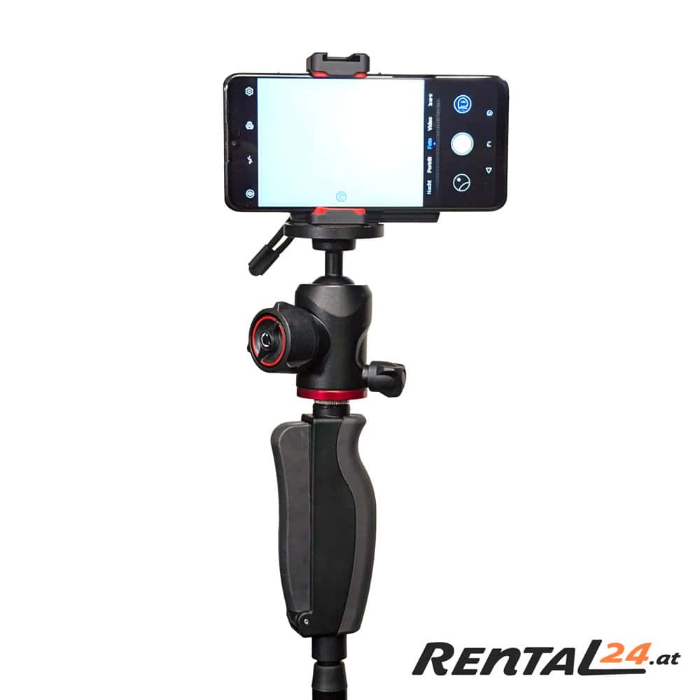 Smartphone_Halterung Smartphone Videokit mit Licht, Funkauslöser, Stativ & DJI Mic Funkstrecke mieten - Image 6