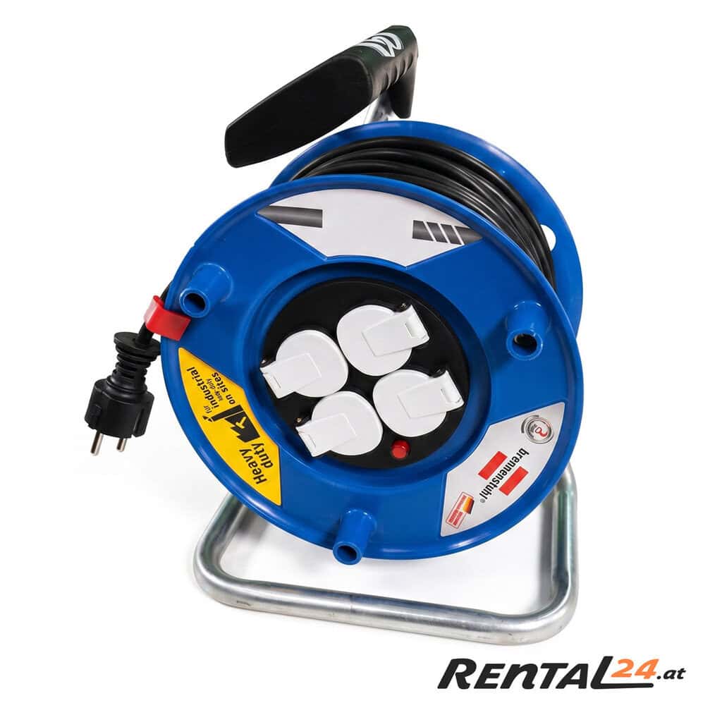 Stromverteiler_Kabeltrommel_Rental24 Stromkabeltrommel 15m, 25m & 30m Kabellänge